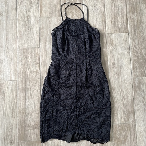 [Laundry by Shelli Seal] Lace Black Cocktail Dress - Picture 1 of 5